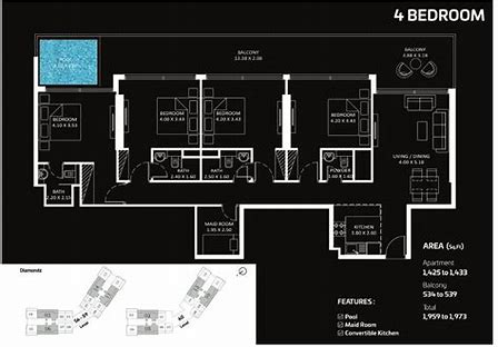  Danube Diamondz Floor plan